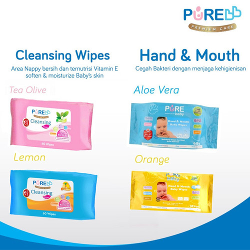 PUREBB CLEANSING WIPES 20