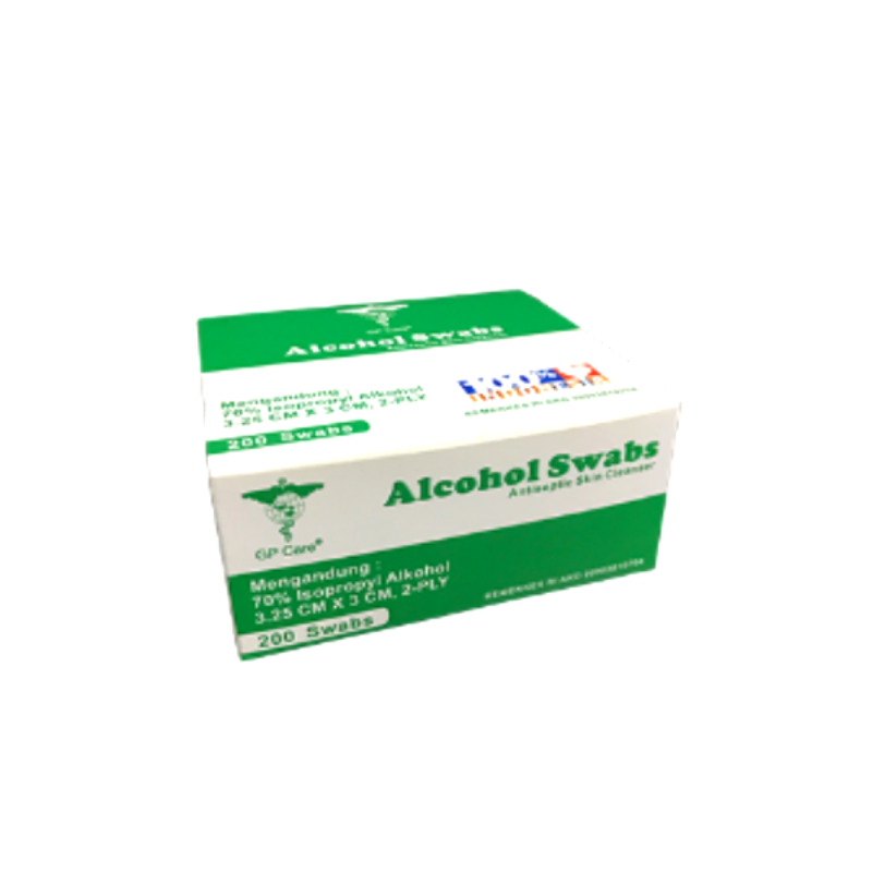GP CARE ALKOHOL SWAB HIJAU 200 PCS