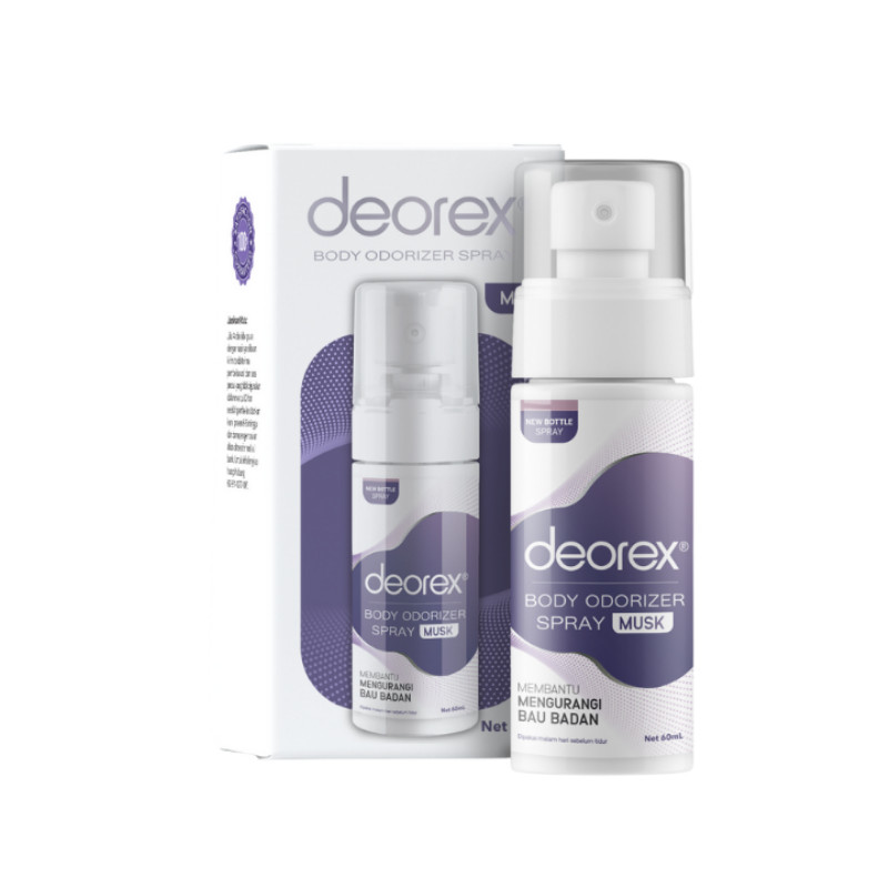 DEOREX BODY ODORIZER SPRAY MUSK 60 ML