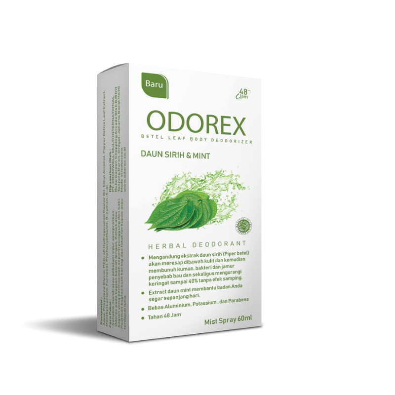 ODOREX HERBAL DEODORANT SPRAY 60 ML
