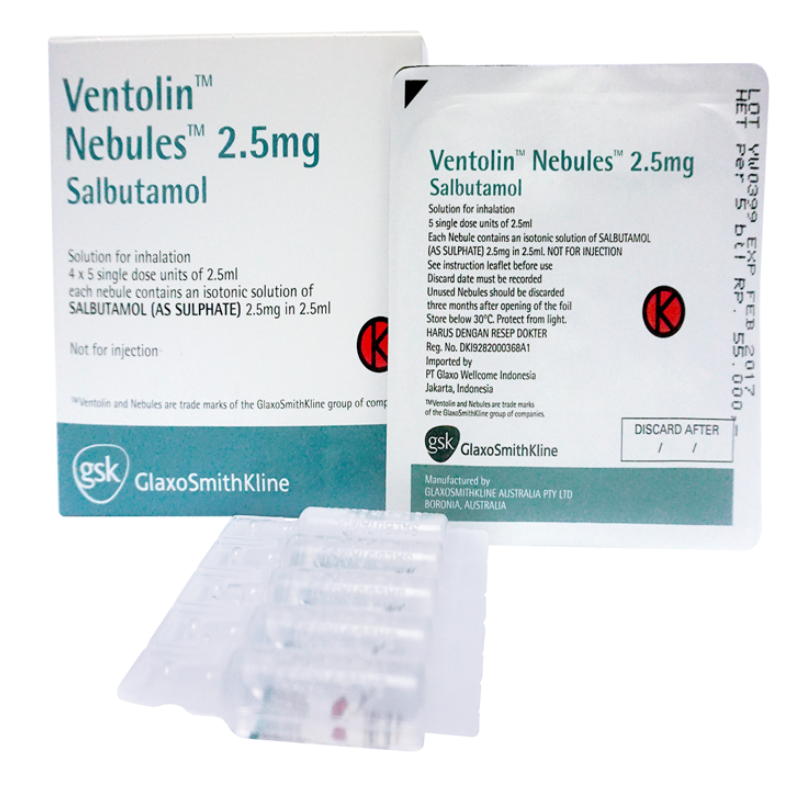 VENTOLIN NEBULES 2,5 MG